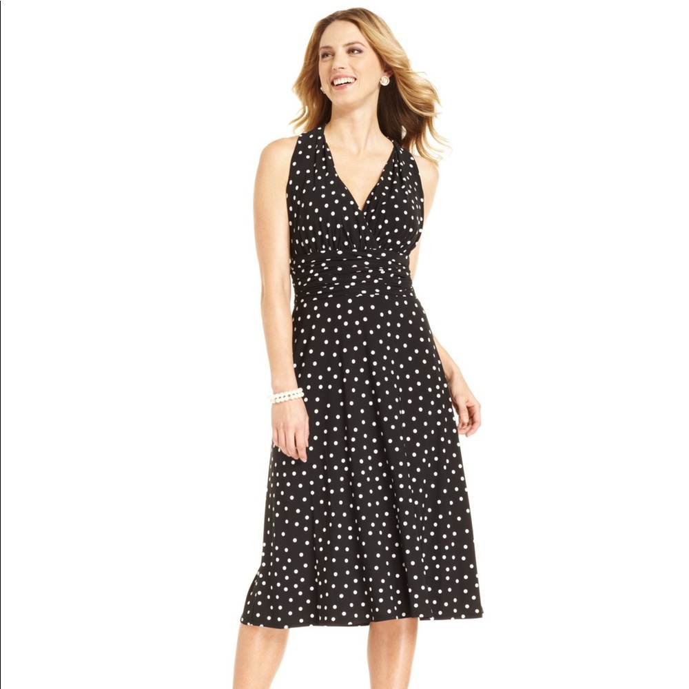 VINTAGE POLKA DOT DRESS - Picture 1 of 7